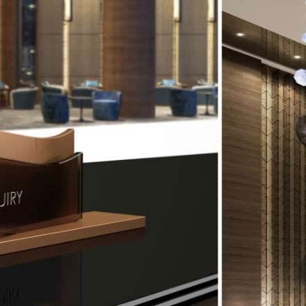 酒店标识标牌设计公司运用VR进行方案预览。