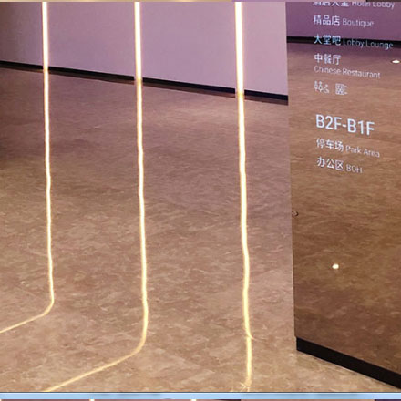 酒店标识标牌设计公司详解亚克力发光字工艺。