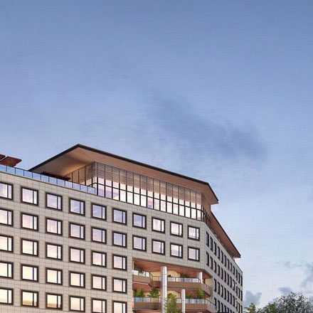 酒店形象设计公司规划湿地酒店标识。